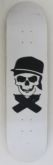 Shape Marfim Salad Skateboard caveira 8"