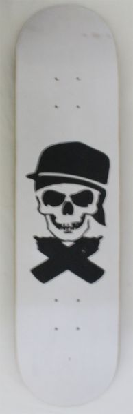Shape Marfim Salad Skateboard caveira 8"